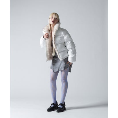 FR(13)NDS/フレンズ/WOMEN NYLON FUR STAND BLOUSON （ブラウン）｜詳細画像