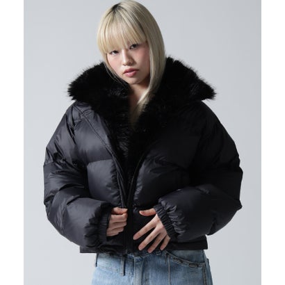 ロイヤルフラッシュ ROYAL FLASH FR(13)NDS/フレンズ/WOMEN NYLON FUR STAND BLOUSON （ブラウン）｜詳細画像