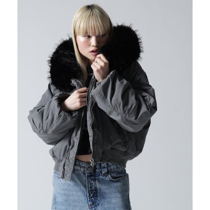 FR(13)NDS/フレンズ/WOMEN COTTON NYLON FUR BLOUSON （ベージュ）｜詳細画像