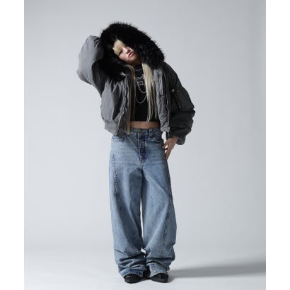 FR(13)NDS/フレンズ/WOMEN COTTON NYLON FUR BLOUSON （ベージュ）｜詳細画像