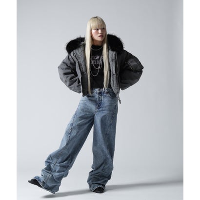 FR(13)NDS/フレンズ/WOMEN COTTON NYLON FUR BLOUSON （ベージュ）｜詳細画像