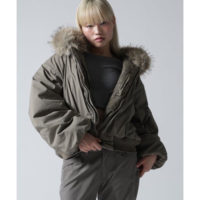 FR(13)NDS/フレンズ/WOMEN COTTON NYLON FUR BLOUSON （ベージュ）｜詳細画像