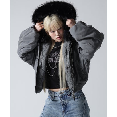 FR(13)NDS/フレンズ/WOMEN COTTON NYLON FUR BLOUSON （ベージュ）｜詳細画像