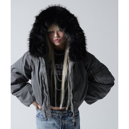 FR(13)NDS/フレンズ/WOMEN COTTON NYLON FUR BLOUSON （ベージュ）｜詳細画像