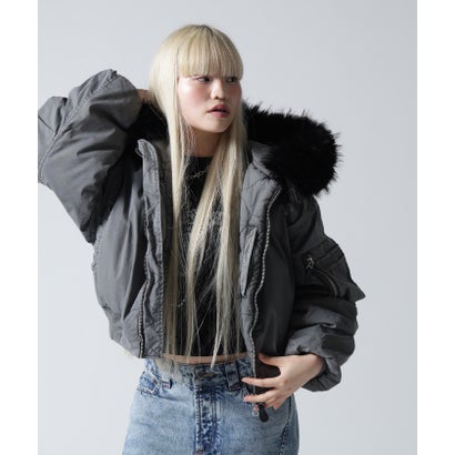 FR(13)NDS/フレンズ/WOMEN COTTON NYLON FUR BLOUSON （ベージュ）｜詳細画像