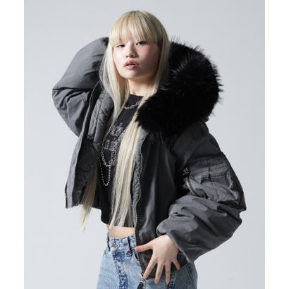 FR(13)NDS/フレンズ/WOMEN COTTON NYLON FUR BLOUSON （ベージュ）｜詳細画像