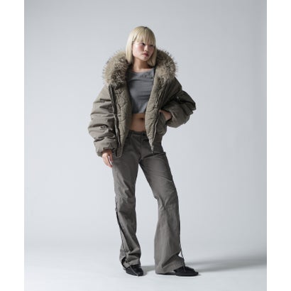 FR(13)NDS/フレンズ/WOMEN COTTON NYLON FUR BLOUSON （ブラック）｜詳細画像