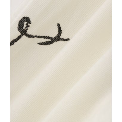 Print Long cardigan （ホワイト）｜詳細画像