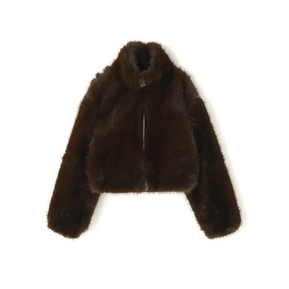 ロイヤルフラッシュ ROYAL FLASH FR(13)NDS/フレンズ/WOMEN ECO FUR STAND BLOUSON （ブラウン）｜詳細画像