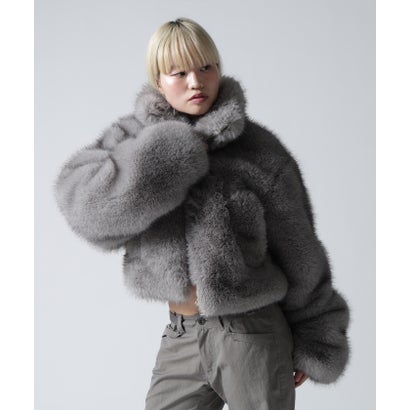 ロイヤルフラッシュ ROYAL FLASH FR(13)NDS/フレンズ/WOMEN ECO FUR STAND BLOUSON （ブラウン）｜詳細画像