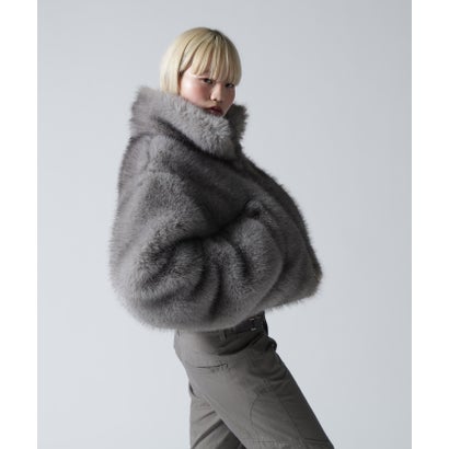 ロイヤルフラッシュ ROYAL FLASH FR(13)NDS/フレンズ/WOMEN ECO FUR STAND BLOUSON （ブラウン）｜詳細画像