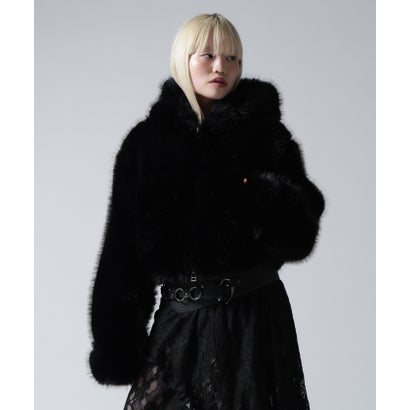 ロイヤルフラッシュ ROYAL FLASH FR(13)NDS/フレンズ/WOMEN ECO FUR HOOD BLOUSON （グレー）｜詳細画像
