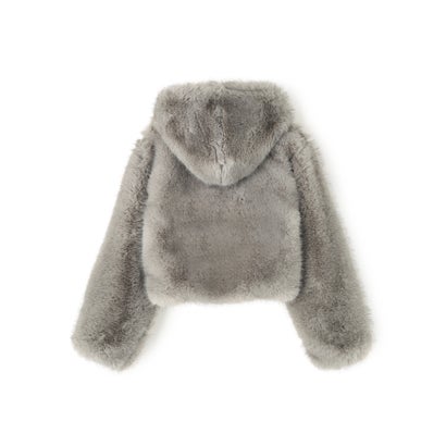 ロイヤルフラッシュ ROYAL FLASH FR(13)NDS/フレンズ/WOMEN ECO FUR HOOD BLOUSON （ブラック）｜詳細画像