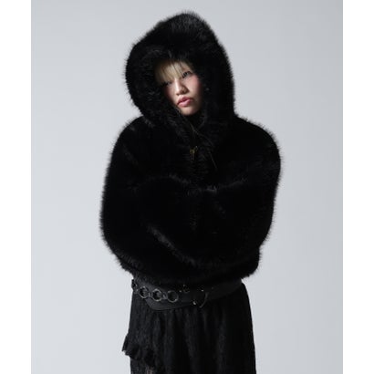 ロイヤルフラッシュ ROYAL FLASH FR(13)NDS/フレンズ/WOMEN ECO FUR HOOD BLOUSON （ブラウン）｜詳細画像