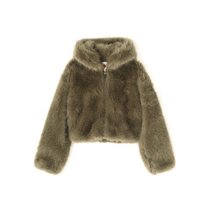 ロイヤルフラッシュ ROYAL FLASH FR(13)NDS/フレンズ/WOMEN ECO FUR HOOD BLOUSON （ブラウン）｜詳細画像