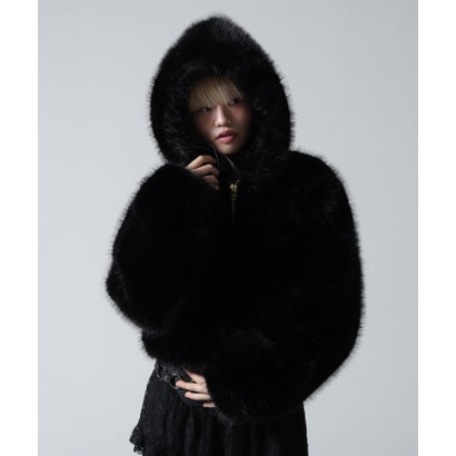 ロイヤルフラッシュ ROYAL FLASH FR(13)NDS/フレンズ/WOMEN ECO FUR HOOD BLOUSON （ベージュ）｜詳細画像