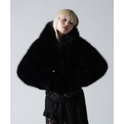 ロイヤルフラッシュ ROYAL FLASH FR(13)NDS/フレンズ/WOMEN ECO FUR HOOD BLOUSON （ベージュ）｜詳細画像