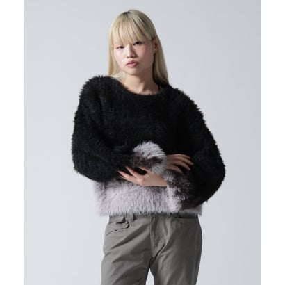 ロイヤルフラッシュ ROYAL FLASH FR(13)NDS/フレンズ/WOMEN SHAGGY KNIT （グレー）｜詳細画像