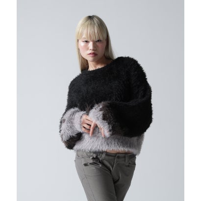 ロイヤルフラッシュ ROYAL FLASH FR(13)NDS/フレンズ/WOMEN SHAGGY KNIT （グレー）｜詳細画像