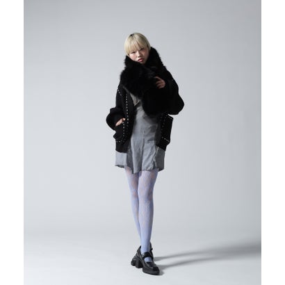 ロイヤルフラッシュ ROYAL FLASH FR(13)NDS/フレンズ/WOMEN ECO FUR MUFFLER （グレー）｜詳細画像