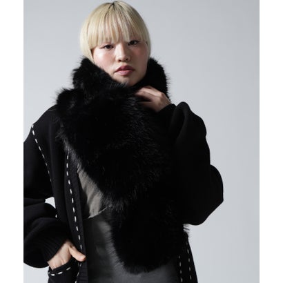 ロイヤルフラッシュ ROYAL FLASH FR(13)NDS/フレンズ/WOMEN ECO FUR MUFFLER （ブラック）｜詳細画像