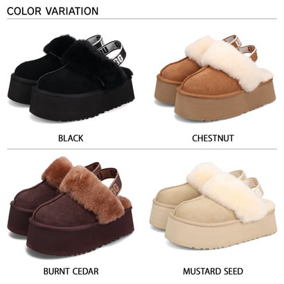 UGG アグ サンダル ファー ファンケット レディース 厚底 FUNKETTE