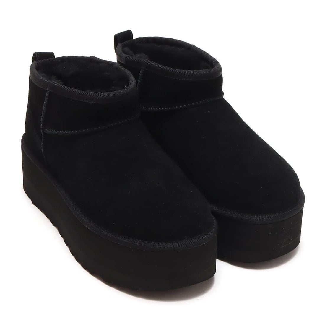 アグ UGG W CLASSIC ULTRA MINI PLATFORM （BLACK） -靴＆ファッション