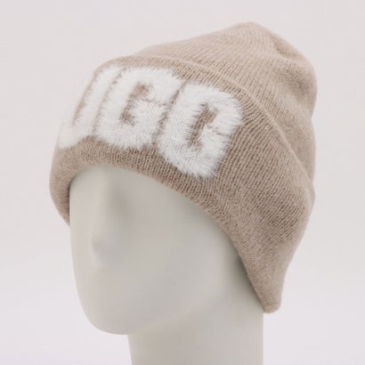 UGG U FUZZY UGG LOGO BEANIE - CRM【105248-CRM 】 （CRM）｜詳細画像