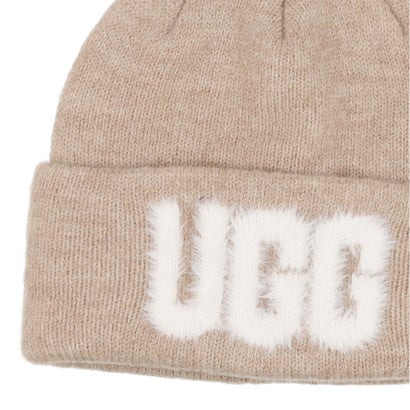 UGG U FUZZY UGG LOGO BEANIE - CRM【105248-CRM 】 （CRM）｜詳細画像
