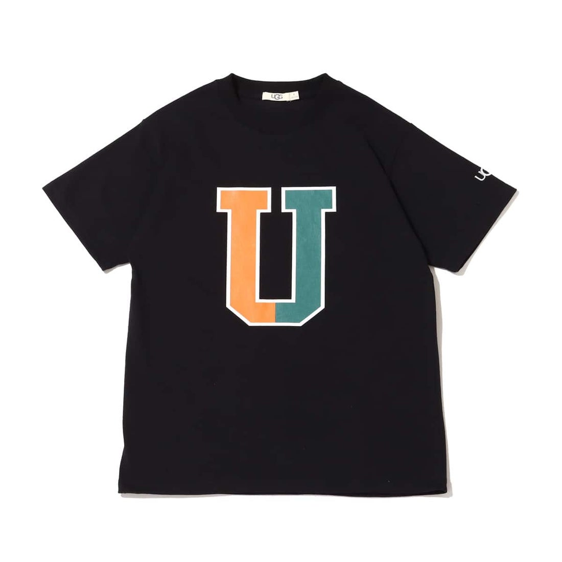 アグ UGG 2トーンハーフロゴTシャツ （BLACK）