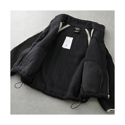 UGG フリースジャケット NIKIA CROCHET UGGFLUFF JACKET 1161670 （BLK/ブラック）｜詳細画像