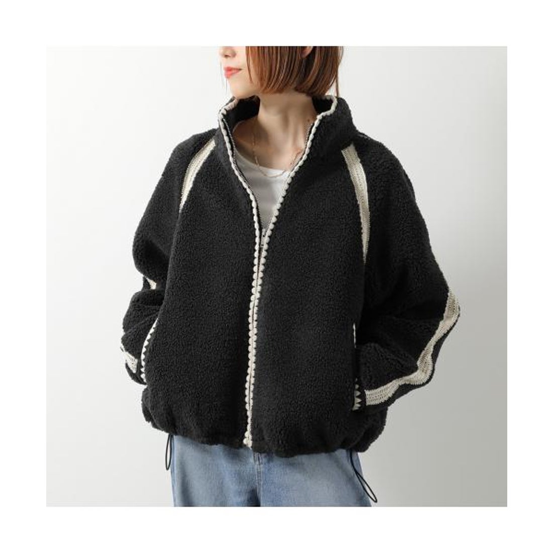 アグ UGG UGG フリースジャケット NIKIA CROCHET UGGFLUFF JACKET
