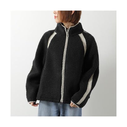 UGG フリースジャケット NIKIA CROCHET UGGFLUFF JACKET 1161670 （BLK/ブラック）｜詳細画像