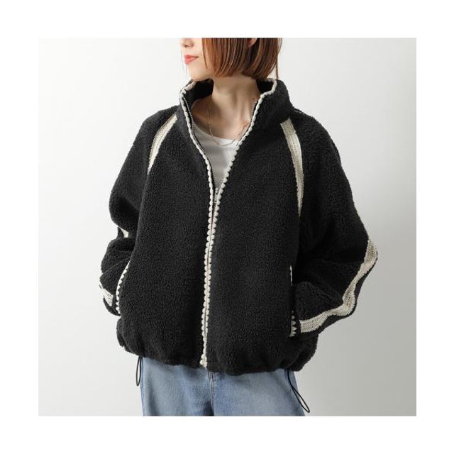 フリースジャケット NIKIA CROCHET UGGFLUFF JACKET 1161670 （BLK/ブラック）