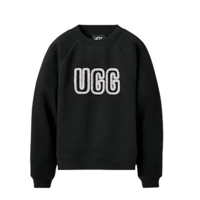 アグ UGG トレーナー 1171477 裏起毛 レディース ロゴ クルーネック トップス 丸首 長袖 プルオーバー スウェット UGG W Logo Crewneck （ブラック）｜詳細画像