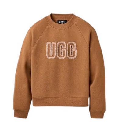 トレーナー 1171477 裏起毛 レディース ロゴ クルーネック トップス 丸首 長袖 プルオーバー スウェット W Logo Crewneck （チェスナット）｜詳細画像