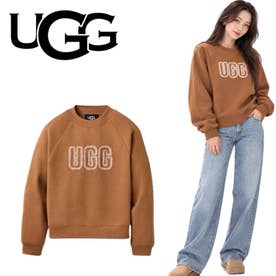 トレーナー 1171477 裏起毛 レディース ロゴ クルーネック トップス 丸首 長袖 プルオーバー スウェット W Logo Crewneck （チェスナット）