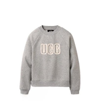 アグ UGG トレーナー 1171477 裏起毛 レディース ロゴ クルーネック トップス 丸首 長袖 プルオーバー スウェット W Logo Crewneck （ヘザーグレー）｜詳細画像