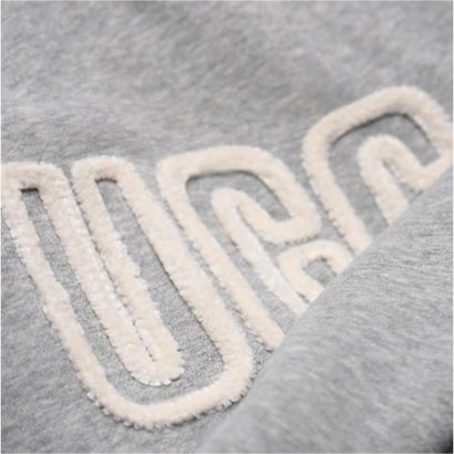アグ UGG トレーナー 1171477 裏起毛 レディース ロゴ クルーネック トップス 丸首 長袖 プルオーバー スウェット W Logo Crewneck （ヘザーグレー）｜詳細画像