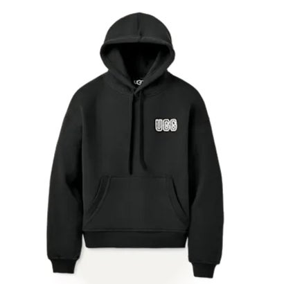 アグ UGG パーカー 1171478 裏起毛 レディース ロゴ トップス 長袖 プルオーバー スウェット W UGG LOGO HOODIE （ブラック）｜詳細画像
