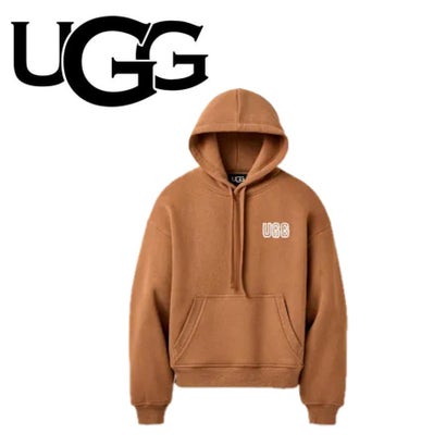 アグ UGG パーカー 1171478 裏起毛 レディース ロゴ トップス 長袖 プルオーバー スウェット W LOGO HOODIE （チェスナット）｜詳細画像