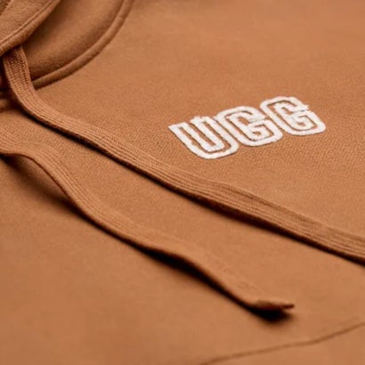 アグ UGG パーカー 1171478 裏起毛 レディース ロゴ トップス 長袖 プルオーバー スウェット W LOGO HOODIE （チェスナット）｜詳細画像