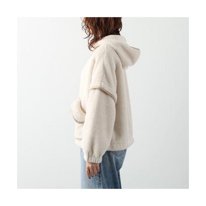UGG パーカー W MARIELLA UGGFLUFF ZIP HOODIE 1173191 （CRM/CREAM-ホワイト）｜詳細画像