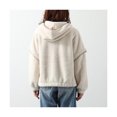 UGG パーカー W MARIELLA UGGFLUFF ZIP HOODIE 1173191 （CRM/CREAM-ホワイト）｜詳細画像