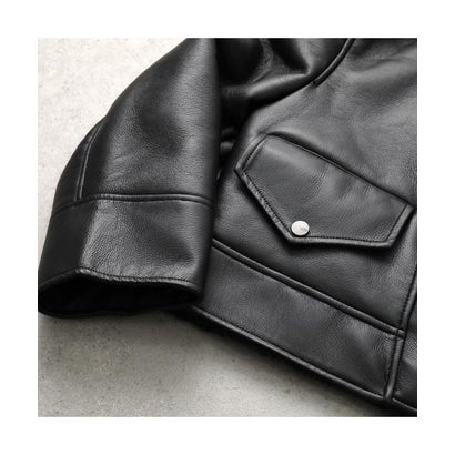 アグ UGG UGG ジャケット W FINNIAN LUXEFLUFF MOTO JACKET 1173393 （BLK/BLACK-ブラック）｜詳細画像