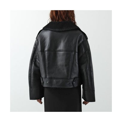 アグ UGG UGG ジャケット W FINNIAN LUXEFLUFF MOTO JACKET 1173393 （BLK/BLACK-ブラック）｜詳細画像