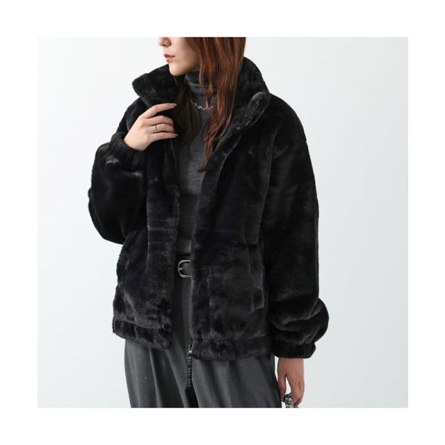 ジャケット W TASH FAUX FUR JACKET 1161090 （BLK/BLACK-ブラック）