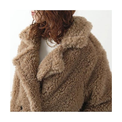 UGG テディコート W GERTRUDE LONG TEDDY COAT II 1180639 （SAN/SAND-ベージュ）｜詳細画像
