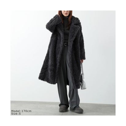 UGG テディコート W GERTRUDE LONG TEDDY COAT II 1180639 （INK/INK-ダークネイビー）｜詳細画像