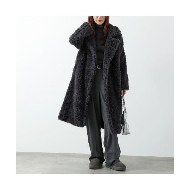 テディコート W GERTRUDE LONG TEDDY COAT II 1180639 （INK/INK-ダークネイビー）